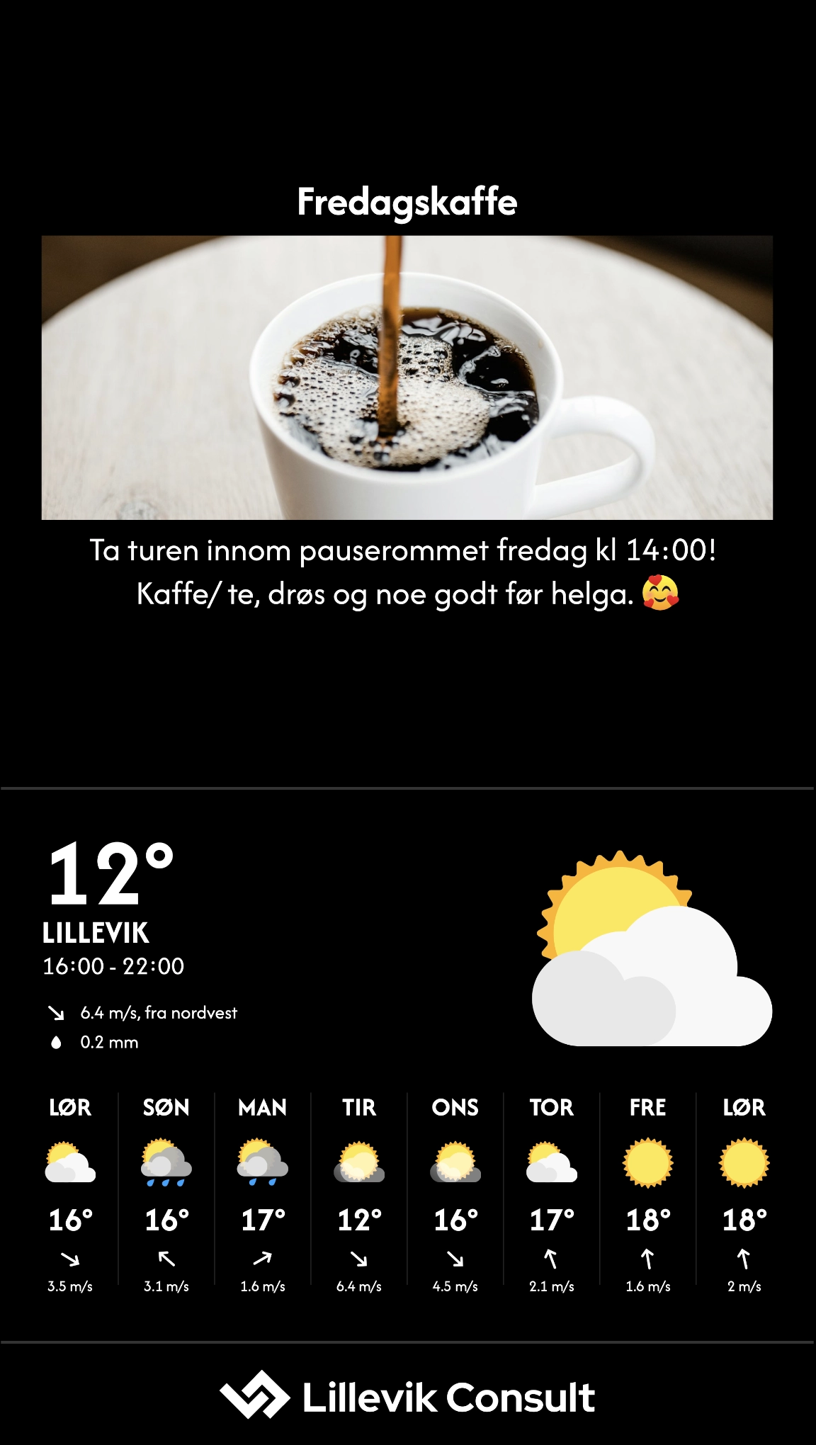 Stående infoskjerm